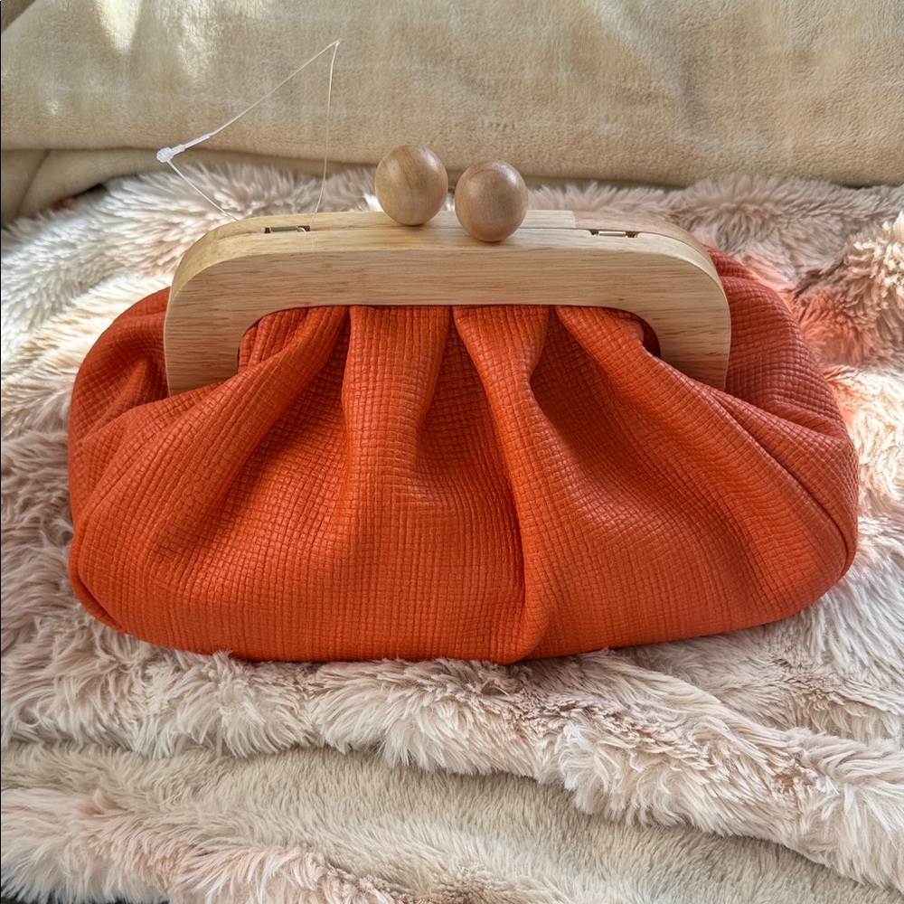Elegant Orange Clutch Bag